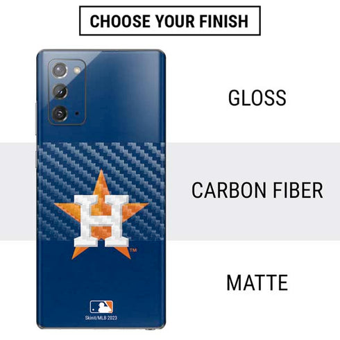 MLB Houston Astros Distressed Galaxy Note20 5G Skin
